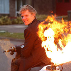 moped flames